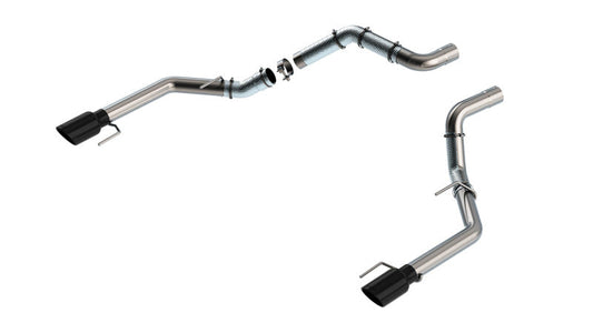 Borla 21-23 Ford Raptor 3in Connection Pipe 4.5in Tip - Black Chrome 60727BC