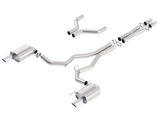 Borla Atak Cat-Back 15-17 Ford Mustang GT 5.0L V8 MT/AT 3in pipe 4in tip 140630