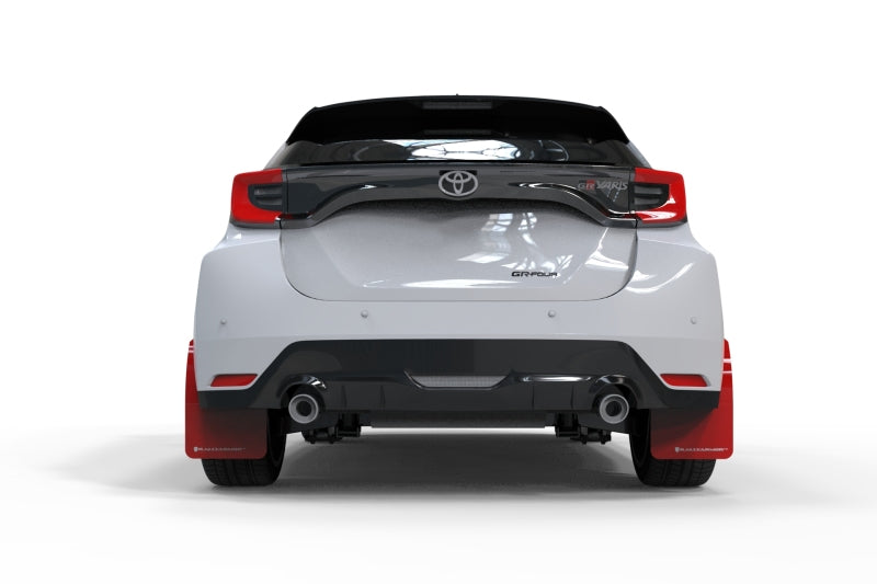 Rally Armor 20-25 Toyota GR Yaris Red Mud Flap w/White Logo