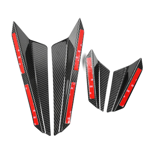 JDMuscle [22-25 WRX] Tanso Dry Carbon Fiber Front Bumper Canards Set of 4