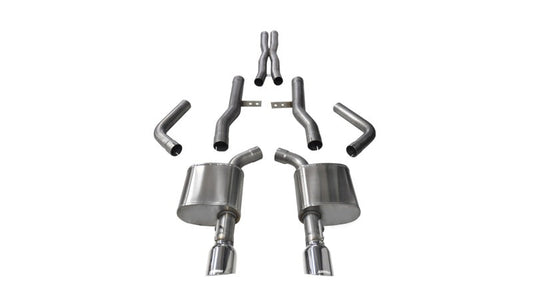 Corsa Performance 15-16 Dodge Charger SRT/Scat Pack/R/T 6.4L Polished Xtreme Cat-Back