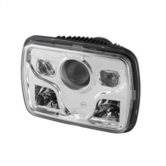 SPYDER Xtune Rectangular SeaLED Beam 7X6 Inch LED Headlights ( High/Low Beam ) Chrome PRO-JH-7X6LED-HL-C 9026799