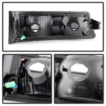 SPYDER Xtune Chevy Silverado 03-06 / Avalanche 02-06 LED Bumper Lights Black CBL-JH-CS03-LED-BK 9027482