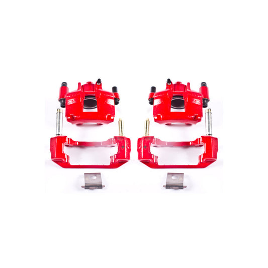 Power Stop 94-98 Ford Mustang Front Red Calipers w/Brackets - Pair