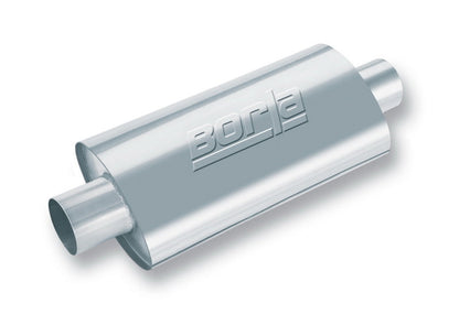 Borla XR-1 Racing Sportsman 4in Inlet/Outlet Center/Center Oval Muffler-4.5in Diameter x 12in Length 40947