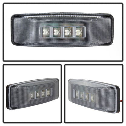 SPYDER Xtune Dodge Ram 94-02 Dually 2 Red LED+2 Amber LED Fender Lights 4pcs Clear ACC-LED-DR94-FE-C 9924699