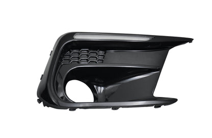 JDMuscle [18-21 WRX/STI] JDM Style Sequential Turn+Drl Bezel w/ Fog Light Cut Out | JDM-WRX18-133008