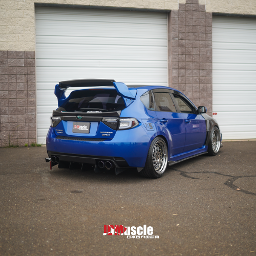 JDMuscle [08-14 WRX/STI] VS Style Spoiler w/ Brake Lights | ABS / Paint Matched / Partial Carbon Fiber