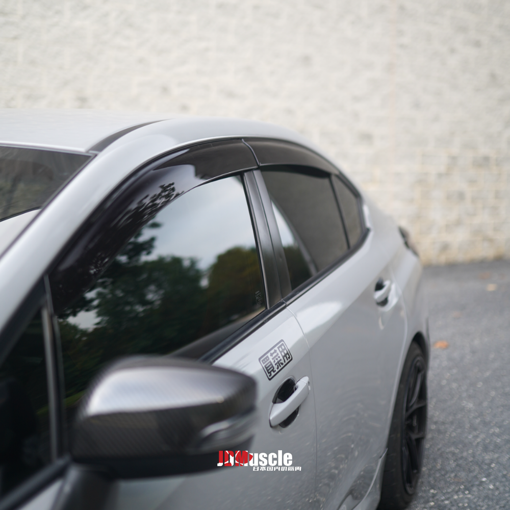 JDMuscle [15-21 WRX/STI] OE Style Rain Guards / Window Visors