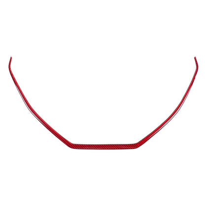 JDMuscle [22-25 WRX] P&S Series Carbon Fiber Center Console Frame Trim | Black Carbon Fiber/ Red Carbon Fiber