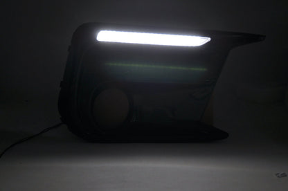 JDMuscle [18-21 WRX/STI] JDM Style Sequential Turn+Drl Bezel w/ Fog Light Cut Out | JDM-WRX18-133008