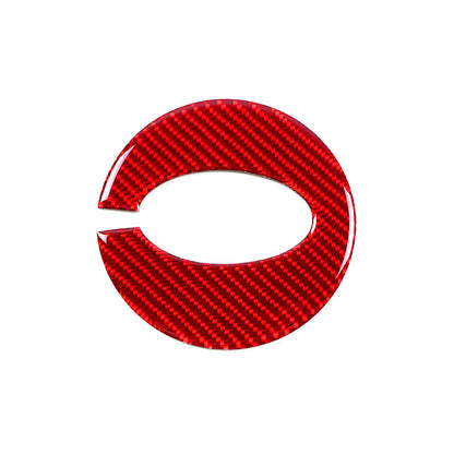 JDMuscle [22-25 WRX] P&S Series Carbon Fiber Airbag Trim Cover | Black Carbon Fiber/ Red Carbon Fiber