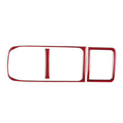 JDMuscle [22-25 WRX] P&S Series Carbon Fiber Cupholder Inner Trim | Black Carbon Fiber/ Red Carbon Fiber