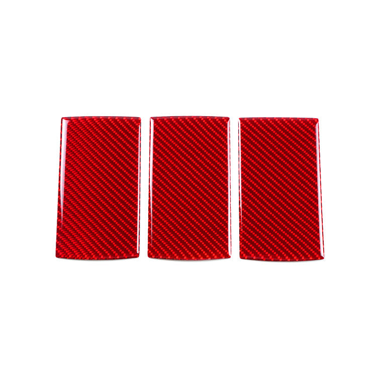 JDMuscle [22-25 WRX] P&S Series Carbon Fiber Car Seat Hook Covers 3 PC| Black Carbon Fiber/ Red Carbon Fiber