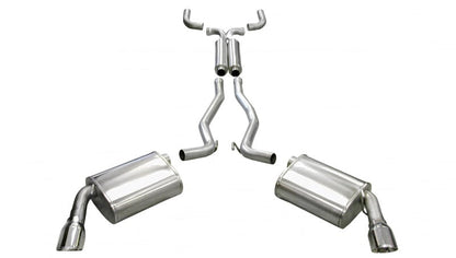 Corsa Performance 10-14 Chevrolet Camaro Coupe SS 6.2L V8 Auto Polished Sport Cat-Back