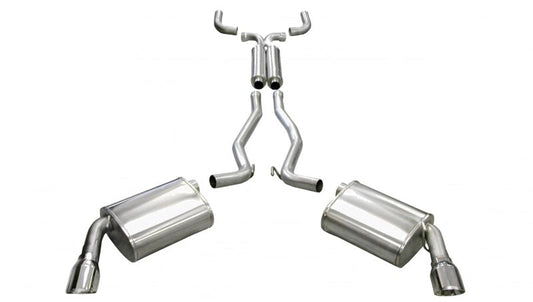 Corsa Performance 10-14 Chevrolet Camaro Coupe SS 6.2L V8 Auto Polished Sport Cat-Back
