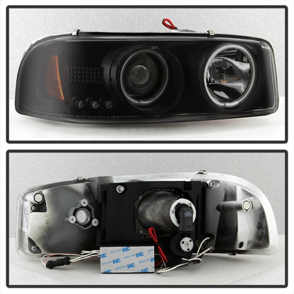 Spyder GMC Sierra 1500/2500 99-06 Projector Headlights CCFL Halo LED Blk Smke PRO-YD-CDE00-CCFL-BSM 5078704