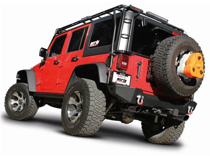 Borla 12-16 Jeep Wrangler 3.6L AT/MT 4DR 4WD S SQ RL AC SR 2.5in 2in TIP 3.5inx3.28in Black Chrome 140459BC