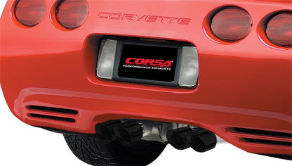Corsa Performance 97-04 Chevrolet Corvette C5 Z06 5.7L V8 Black Xtreme Axle-Back Exhaust