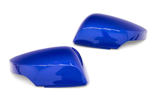 OLM OE Style Mirror Cover with Turn Signal Cutout - World Rally Blue - 2015-2021 Subaru WRX / STI / 2015-2017 Crosstrek