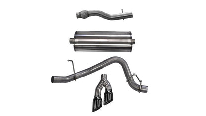 Corsa Performance 2015 GMC Yukon XL 1500 5.3L V8 3in Cat-Back Single Side Exit Twin 4in