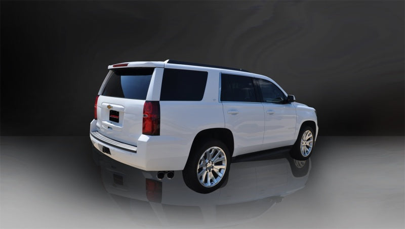 Corsa Performance Cat Back Exhaust, Sport, 3in, Single Side Twin Polished 4in Tips, 2015