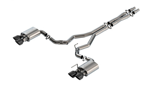 Borla 2024 Ford Mustang Dark Horse 5.0L V8 w/Active Exhaust ATAK Cat-Back Exhaust System - BC Tips 140965BC