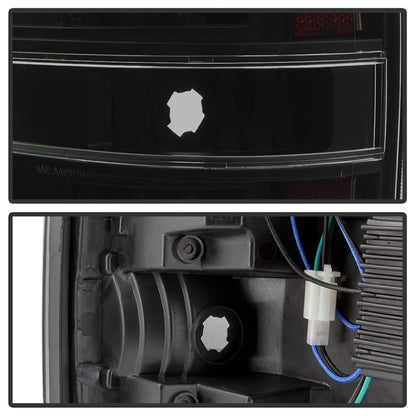 SPYDER xTune 09-14 Ford F-150 Light Bar LED Tail Lights - Black Smoke (ALT-JH-FF15009-LBLED-BSM) 9042195