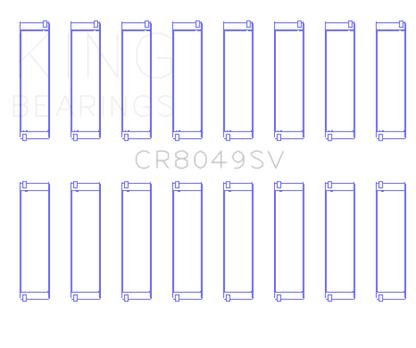 King Engine Bearings 08-11 BMW N62/N63/S63 Rod Bearing Set - Size +.5