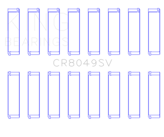 King Engine Bearings 08-11 BMW N62/N63/S63 Rod Bearing Set - Size +.5