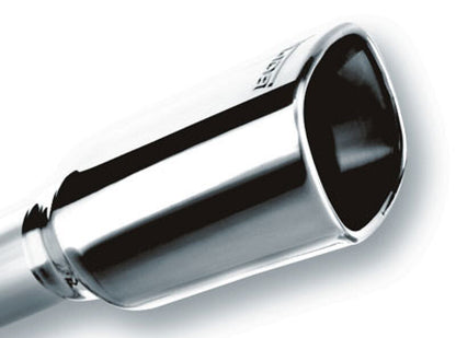 Borla 12-14 Jeep Wrangler JK 2Dr & 4Dr Rear Section ATAK Single Sqaure Rolled Angle-Cut Exit Exhaust 11860