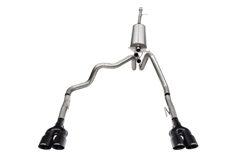 CORSA Performance Corsa 19-23 Chevy Silverado 1500 CatBack Dual Rear Exit with Twin 4in Black Powder Ct ProSeries Tips 21199BPC