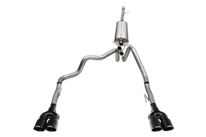 CORSA Performance Corsa 19-23 Chevy Silverado 1500 CatBack Dual Rear Exit with Twin 4in Black Powder Ct ProSeries Tips 21199BPC