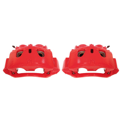 Power Stop 11-19 Chevrolet Silverado 2500 HD Front Red Calipers w/Brackets - Pair