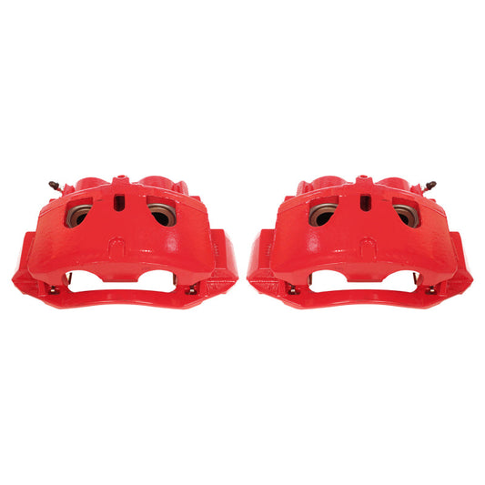 Power Stop 11-19 Chevrolet Silverado 2500 HD Front Red Calipers w/Brackets - Pair