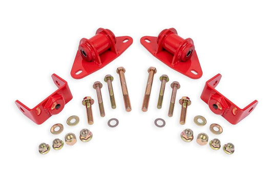 BMR Suspension 14-19 Chevrolet Corvette Motor Mount Kit - Red
