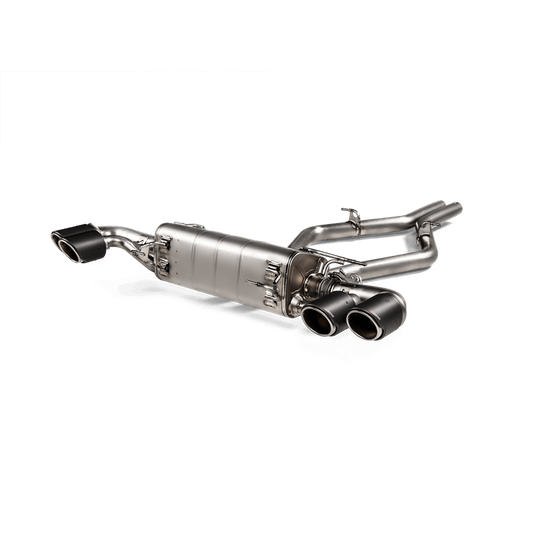 Akrapovic 2017+ Alfa Romeo Stelvio Quadrifoglio Slip-On Line (Titanium) w/Titanium/Carbon Fiber Tips S-AR/TI/6H