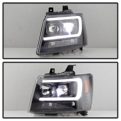Spyder Chevy Suburban 1500/2500 07-14 Tahoe 07-14 LED Headlights Black PRO-YD-CSUB07V2PL-BK 5087515