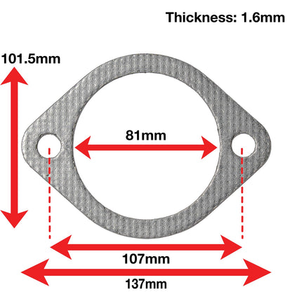APEXi A'PEXi - Exhaust Gasket (Two Bolt) - Replacement