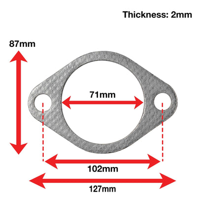 APEXi A'PEXi - Exhaust Gasket (Two Bolt) - Replacement