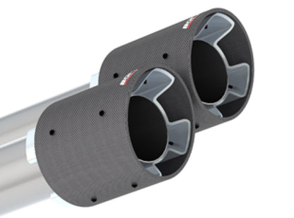 Borla 2020 Ford Explorer ST 3.0L V6 2.25in ATAK Exhaust - Carbon Fiber Tips 140821CF
