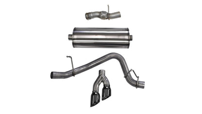 Corsa Performance 15-16 GMC Yukon Denali 6.2L V8 Single Side Exit Cat-Back Exhaust