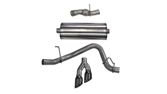 Corsa Performance 15-16 GMC Yukon Denali 6.2L V8 Single Side Exit Cat-Back Exhaust