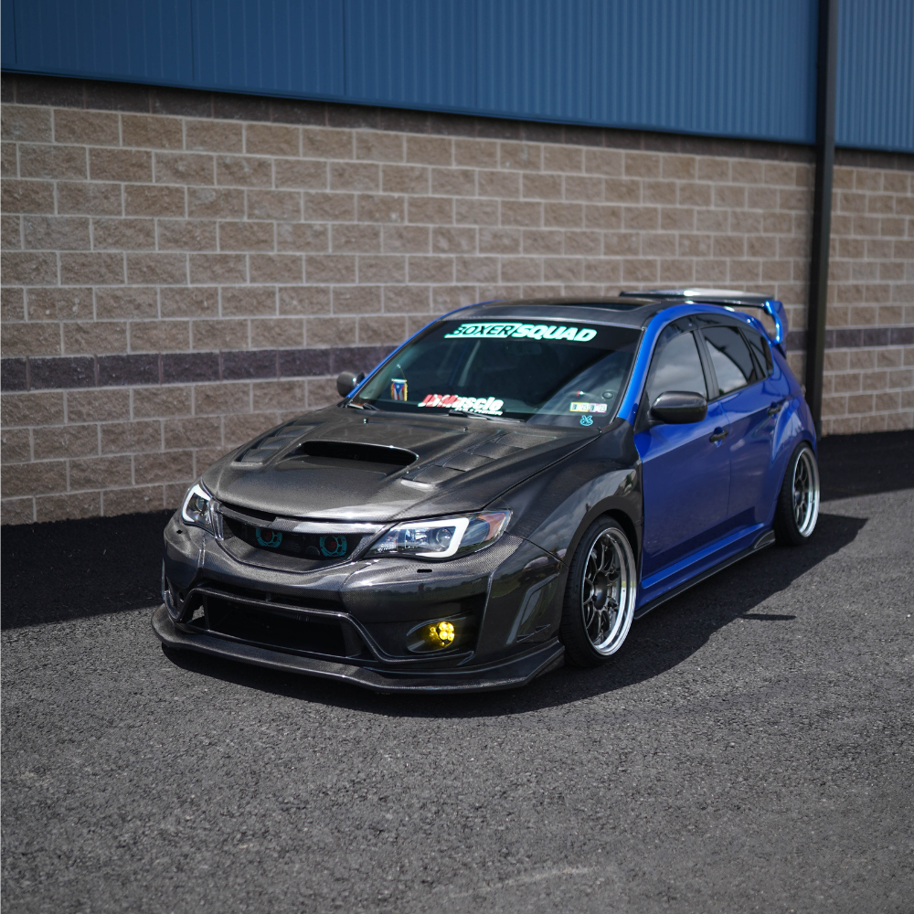 JDMuscle [10-14 WRX, 08-14 STI] VS Style Front Bumper - FRP / Carbon Fiber