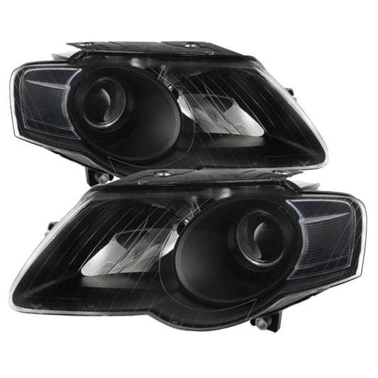 SPYDER Xtune Volkswagen Passat 06-10 (Halogen Only) Projector Headlights Black HD-JH-VWPAT06-BK 9025563
