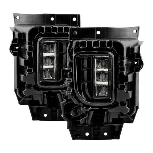 SPYDER Jeep Wagoneer 22-25 OEM Style Full Led Fog Lights W/ Switch- Sets FL-JWA22-LED-C 9055522
