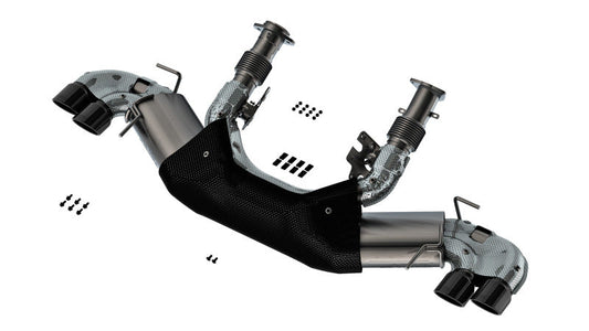 Borla 20-23 Chevy Corvette 6.2L V8 AT w/o NPP 3in ATAK Catback Exhaust - Black Chrome Tips 140841BC