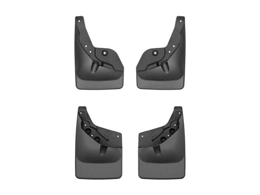 WeatherTech 24-25 Toyota Tacoma w/o Fender Flares Front & Rear No Drill MudFlaps - Black