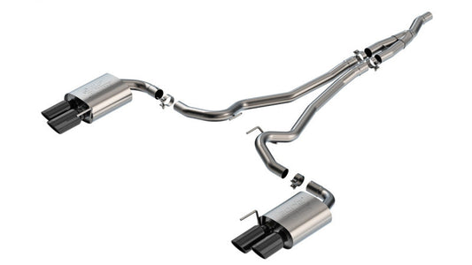 Borla 2024 Ford Mustang Ecoboost 2.3L ATAK Catback Exhaust Black Chrome w/ Quad Tip - Non-Active 140982BC