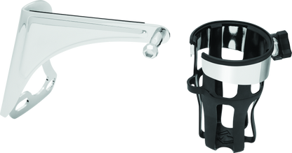 Kuryakyn Reflex Drink Holder Right Side HD Touring Passenger Mount 96-13 Chrome